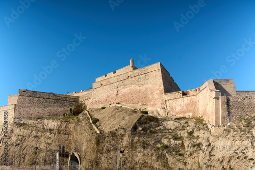 Bild auf Leinwand View of the citadel of Marseille, fort of Saint-Nicolas