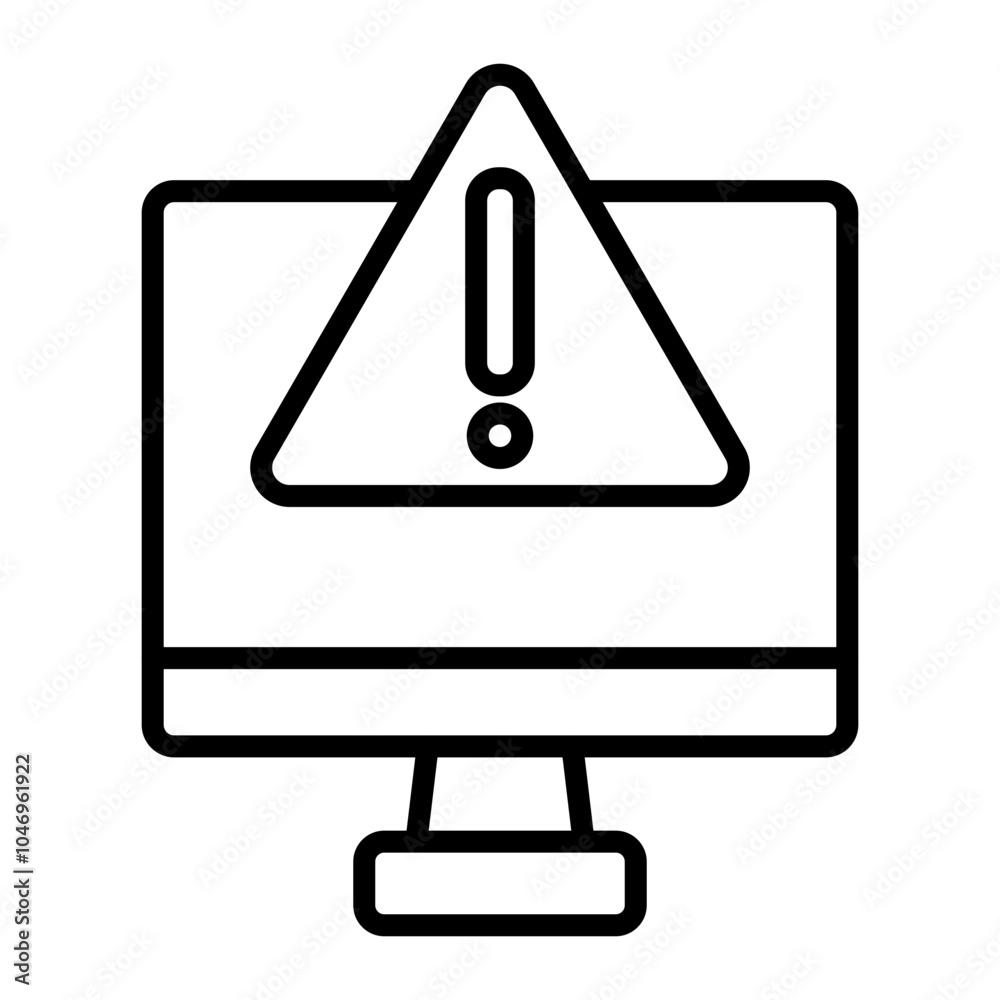 Threat Vector Line Icon Design Threat Vector Line Icon Design