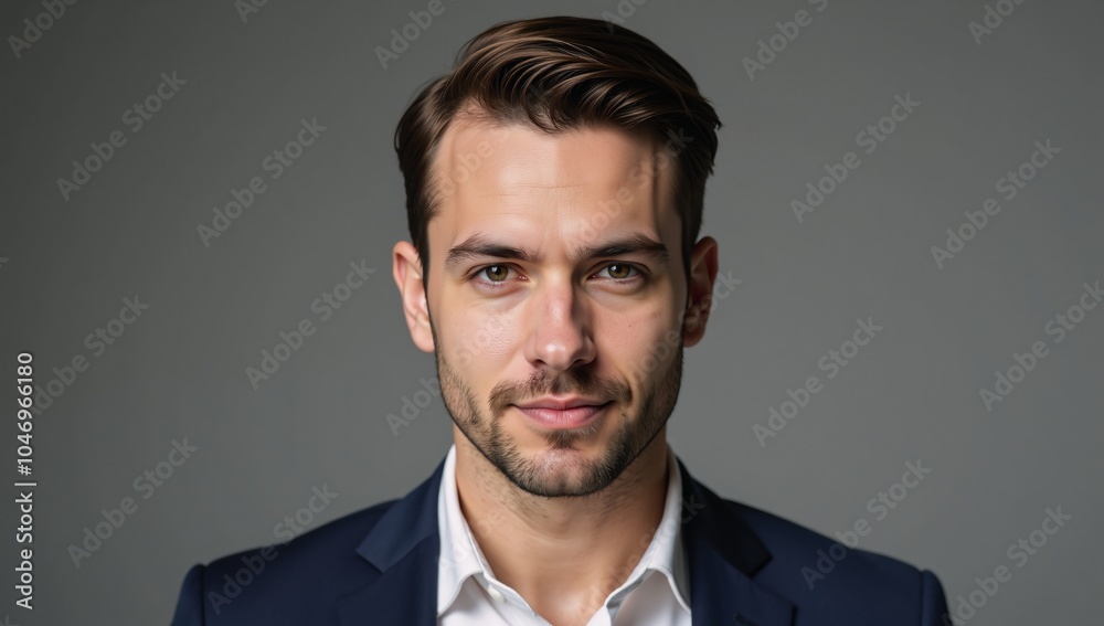 a man portrayed in a portrait-style representation as a self-identifying gay individual