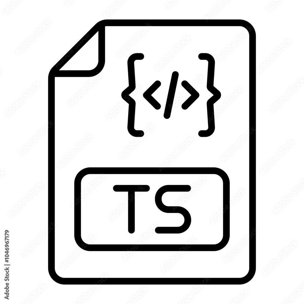 Ts Vector Line Icon Design Ts Vector Line Icon Design