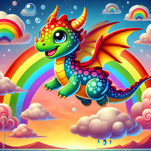 Flying Rainbow Dragon, Generative Ai