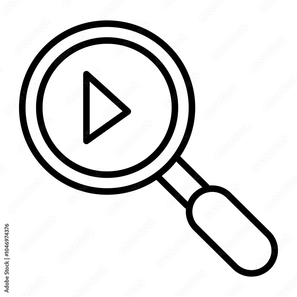 Video Vector Line Icon Design Video Vector Line Icon Design