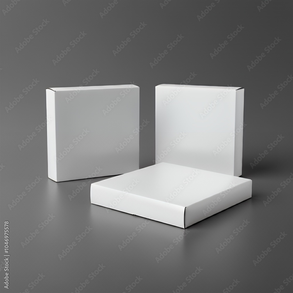 Blank box mockup to add custom design Blank box mockup to add custom design