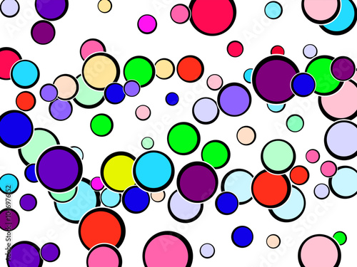 pattern with colorful circles