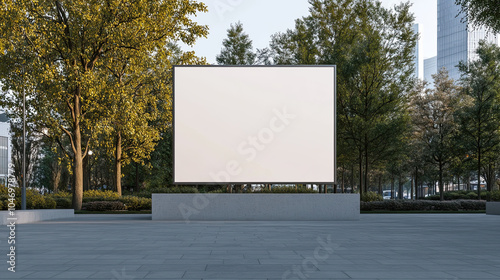 Advertising Display Mockup, high-end and customizable with realistic high-resolution rendering, ideal for branding, marketing design, and impactful presentations, AI Generative