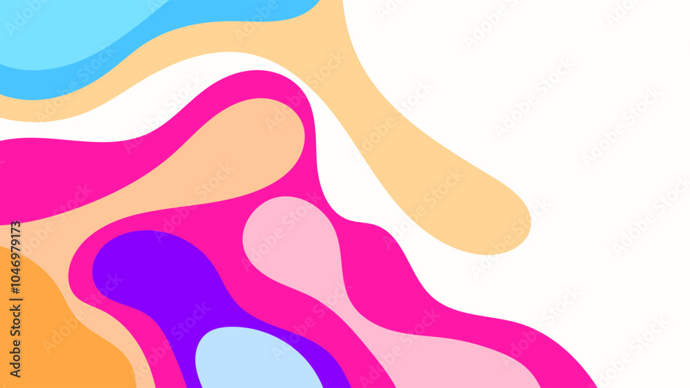 ABSTRACT BACKGROUND COLORFUL WITH HAND DRAWN SHAPES FLAT DESIGN VECTOR TEMPLATE FOR WALLPAPER, COVER DESIGN, HOMEPAGE DESIGN ABSTRACT BACKGROUND COLORFUL WITH HAND DRAWN SHAPES FLAT DESIGN VECTOR TEMPLATE FOR WALLPAPER, COVER DESIGN, HOMEPAGE DESIGN