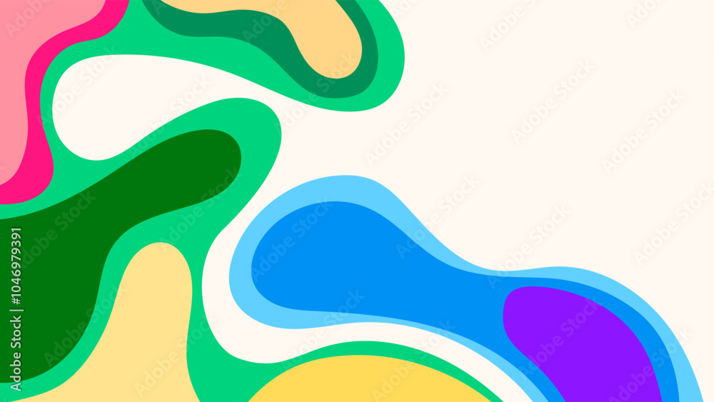 ABSTRACT BACKGROUND COLORFUL WITH HAND DRAWN SHAPES FLAT DESIGN VECTOR TEMPLATE FOR WALLPAPER, COVER DESIGN, HOMEPAGE DESIGN ABSTRACT BACKGROUND COLORFUL WITH HAND DRAWN SHAPES FLAT DESIGN VECTOR TEMPLATE FOR WALLPAPER, COVER DESIGN, HOMEPAGE DESIGN