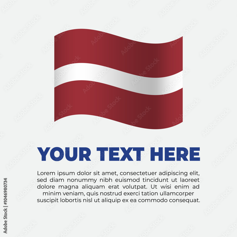 Latvia Flag Banner Background Template Latvia Flag Banner Background Template