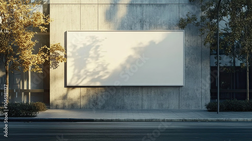 Advertising Display Mockup, high-end and customizable with realistic high-resolution rendering, ideal for branding, marketing design, and impactful presentations, AI Generative