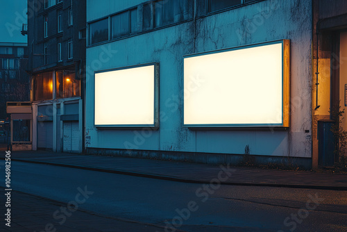 Advertising Display Mockup, high-end and customizable with realistic high-resolution rendering, ideal for branding, marketing design, and impactful presentations, AI Generative