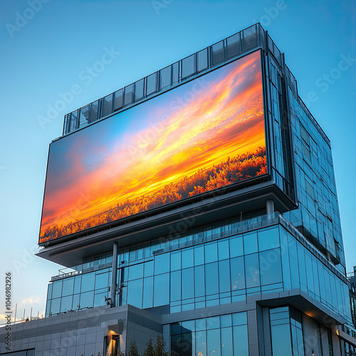 Advertising Display Mockup, high-end and customizable with realistic high-resolution rendering, ideal for branding, marketing design, and impactful presentations, AI Generative