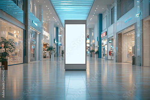 Advertising Display Mockup, high-end and customizable with realistic high-resolution rendering, ideal for branding, marketing design, and impactful presentations, AI Generative