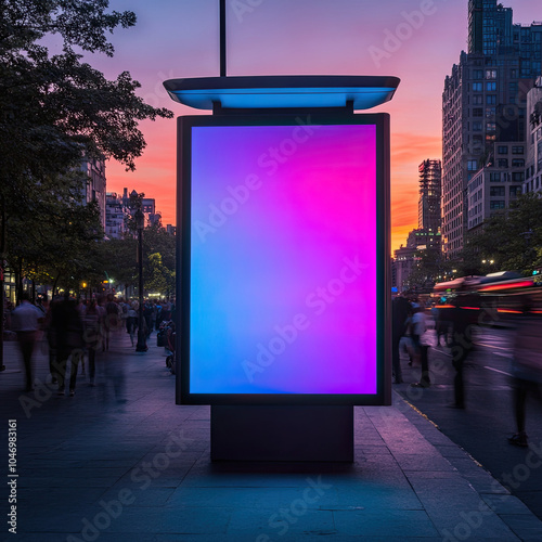 Advertising Display Mockup, high-end and customizable with realistic high-resolution rendering, ideal for branding, marketing design, and impactful presentations, AI Generative