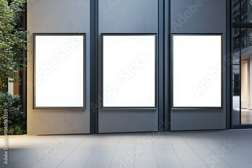 Advertising Display Mockup, high-end and customizable with realistic high-resolution rendering, ideal for branding, marketing design, and impactful presentations, AI Generative