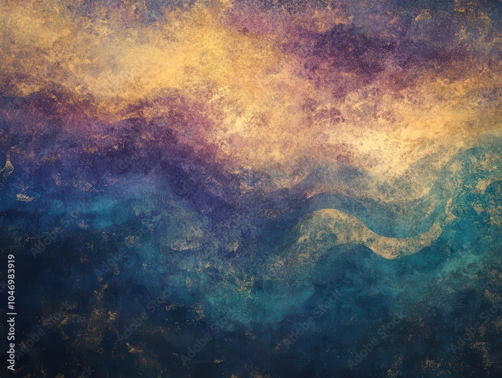 an abstract, grainy textured background displaying a mesmerizing blend of blue, purple, and yellow swirling colors, creating a dreamy, retro banner design that evokes nostalgia and creativity an abstract, grainy textured background displaying a mesmerizing blend of blue, purple, and yellow swirling colors, creating a dreamy, retro banner design that evokes nostalgia and creativity