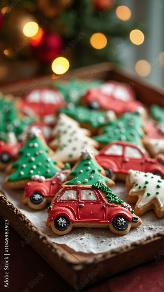 Festive Christmas Tree Cookies: Whimsical Holiday Treats for Bakery Marketing and Seasonal Promotions Festive Christmas Tree Cookies: Whimsical Holiday Treats for Bakery Marketing and Seasonal Promotions