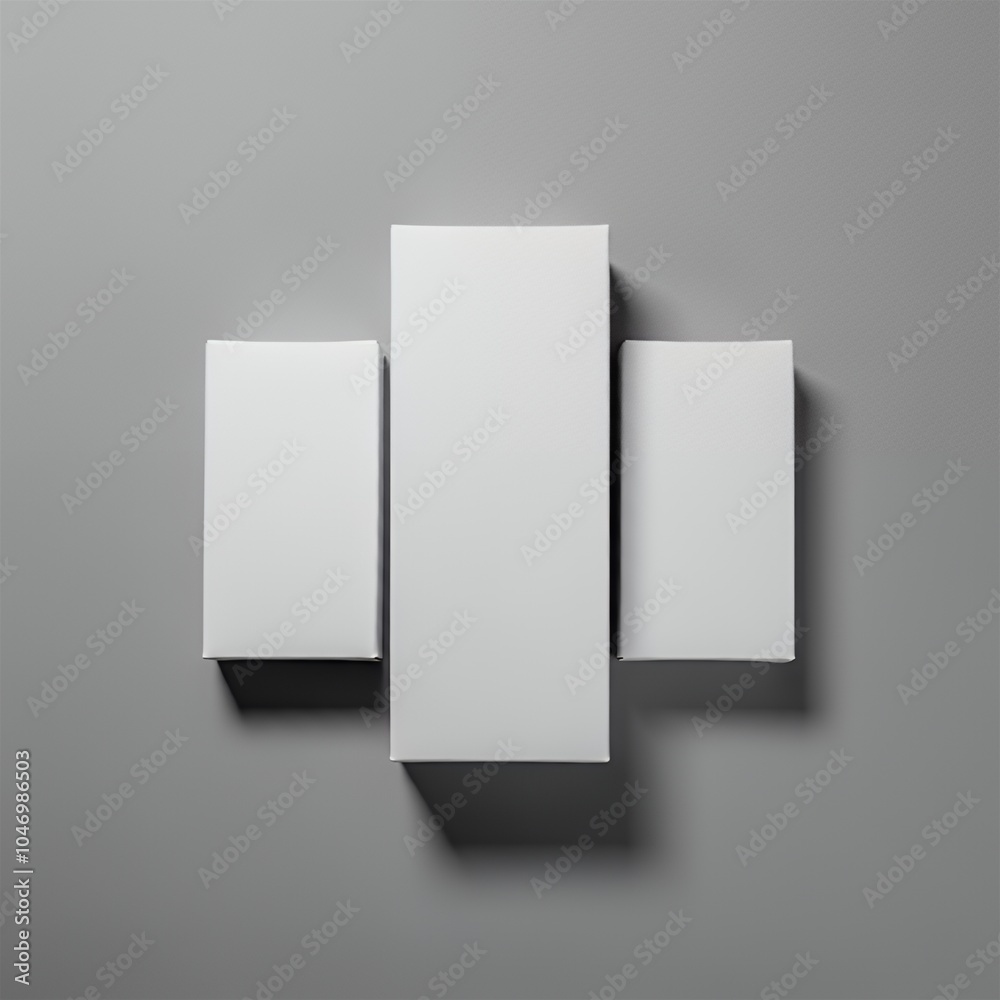 Blank box mockup to add custom design Blank box mockup to add custom design