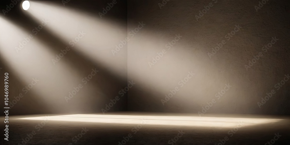 Obraz premium A room with a spotlight shining on it