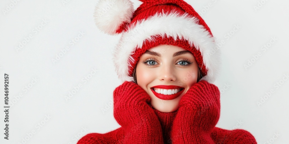 Festive Smiles in Cozy Winter Attire Festive Smiles in Cozy Winter Attire