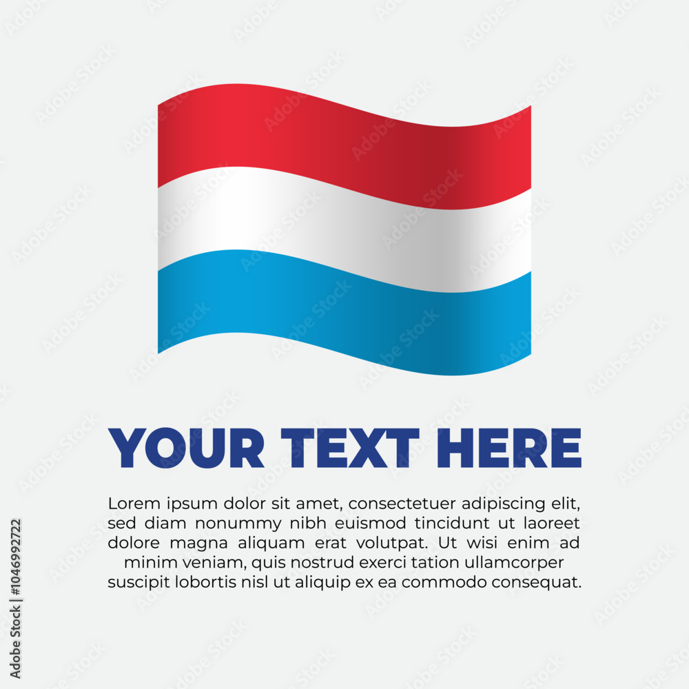 Luxembourg Flag Banner Background Template Luxembourg Flag Banner Background Template