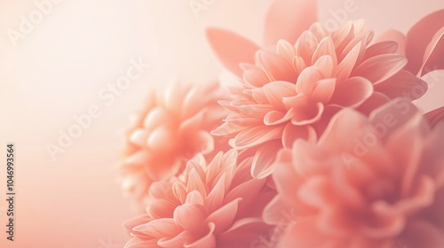 Soft, delicate pink flowers with a blurred background, perfect for a feminine design or romantic backdrop.