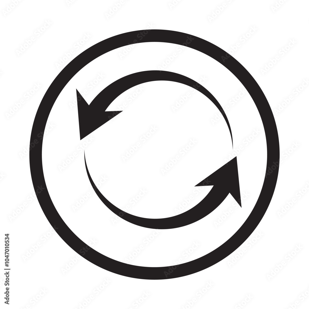 Restart icon vector. Reload, refresh and restart icon for website design. vector illustration. Restart icon vector. Reload, refresh and restart icon for website design. vector illustration.