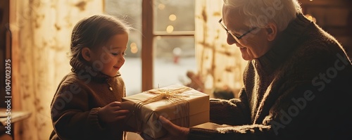 Elderly Grandparent Handing...