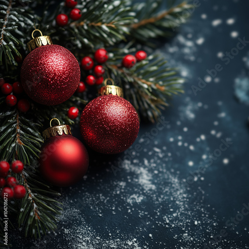 christmas tree decorations, Generative AI	
