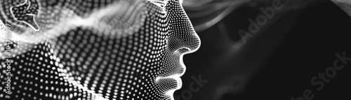 closeupA powerful wireframe mesh rendering of a musical performance breaking through a brick wall, symbolizing the transformative power of music  ,AI Music Technology