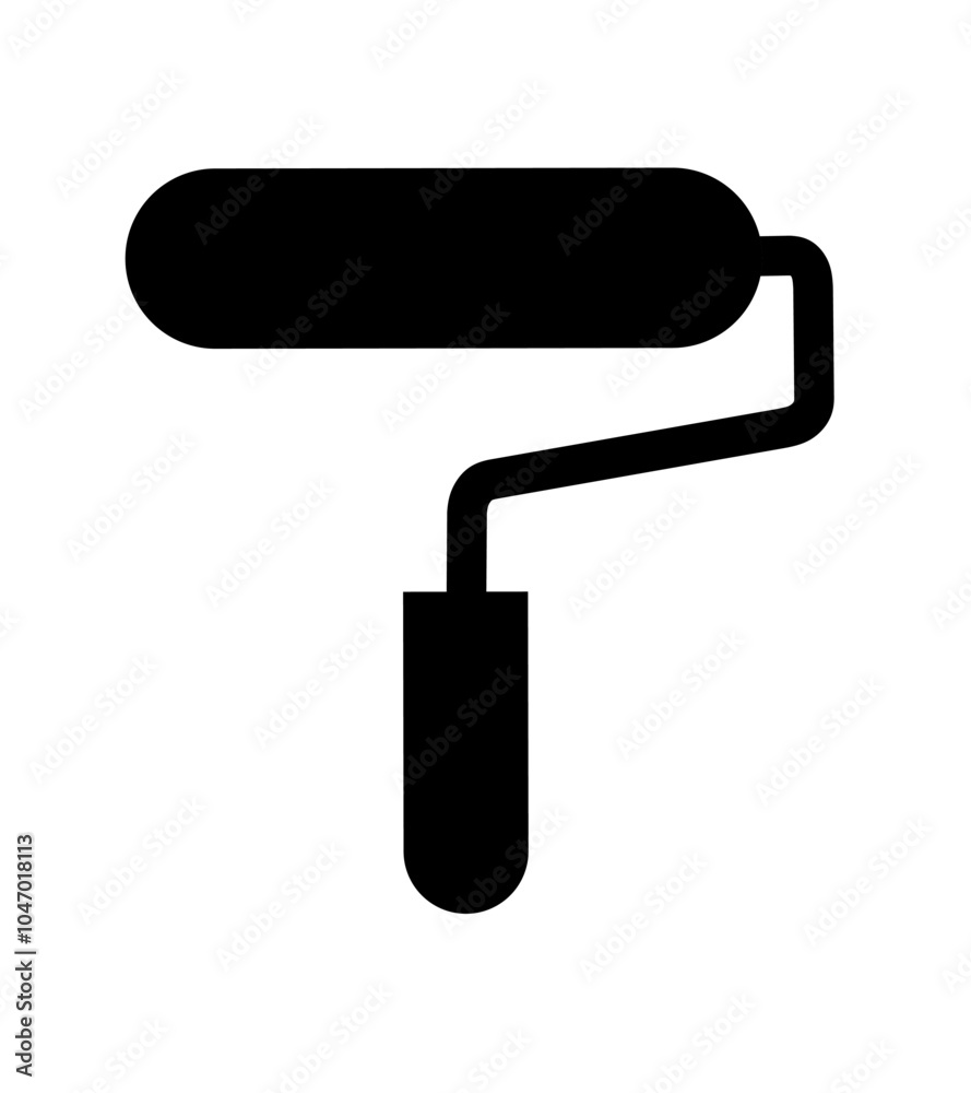 paint roller icon vector with simple design