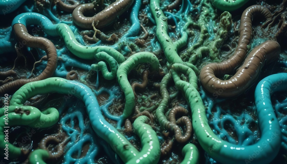 Abstract background with disgusting slimy bowels. Abstract background with disgusting slimy bowels.