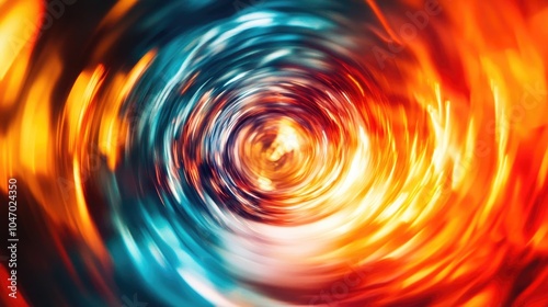 A vibrant abstract swirl of colors creating a dynamic background