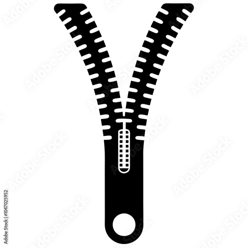 Zipper Clipart silhouette