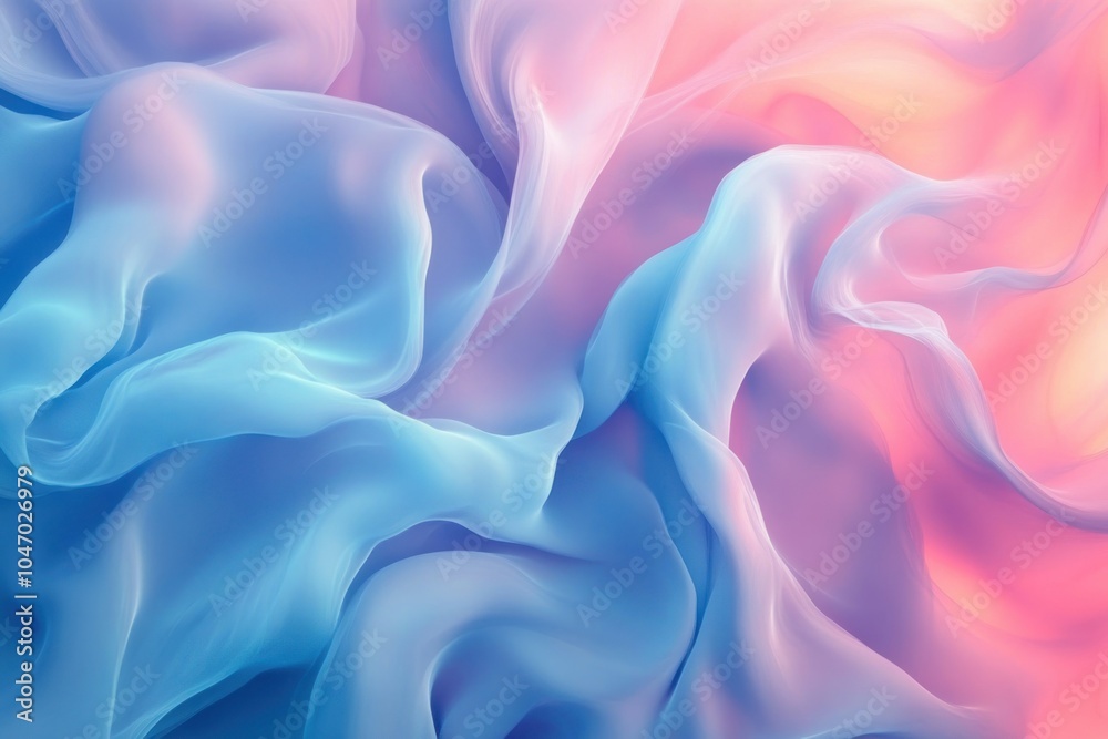 Obraz premium Elegant Blue and Pink Fabric Texture Background