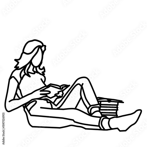 Leaning Back with a Book