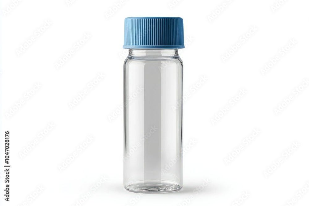 Clear Bottle with Blue Cap for Various Uses Clear Bottle with Blue Cap for Various Uses