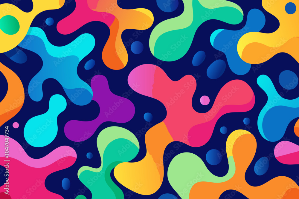 Seamless Abstract Liquid Shapes with Smooth Gradients Seamless Abstract Liquid Shapes with Smooth Gradients