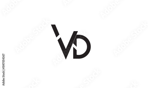 VD, DV , D ,V, Abstract Letters Logo Monogram	