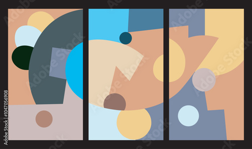 colorful abstract art for wall decoration
