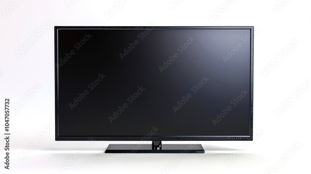 Modern Television with Blank Screen Modern Television with Blank Screen