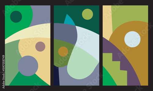 colorful abstract art for wall decoration
