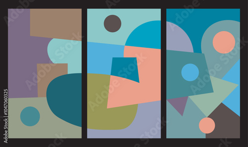 colorful abstract art for wall decoration
