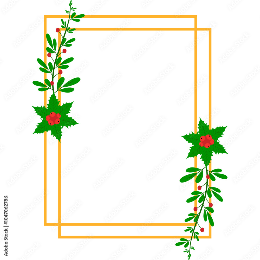 Obraz premium Christmas Frame Geometric