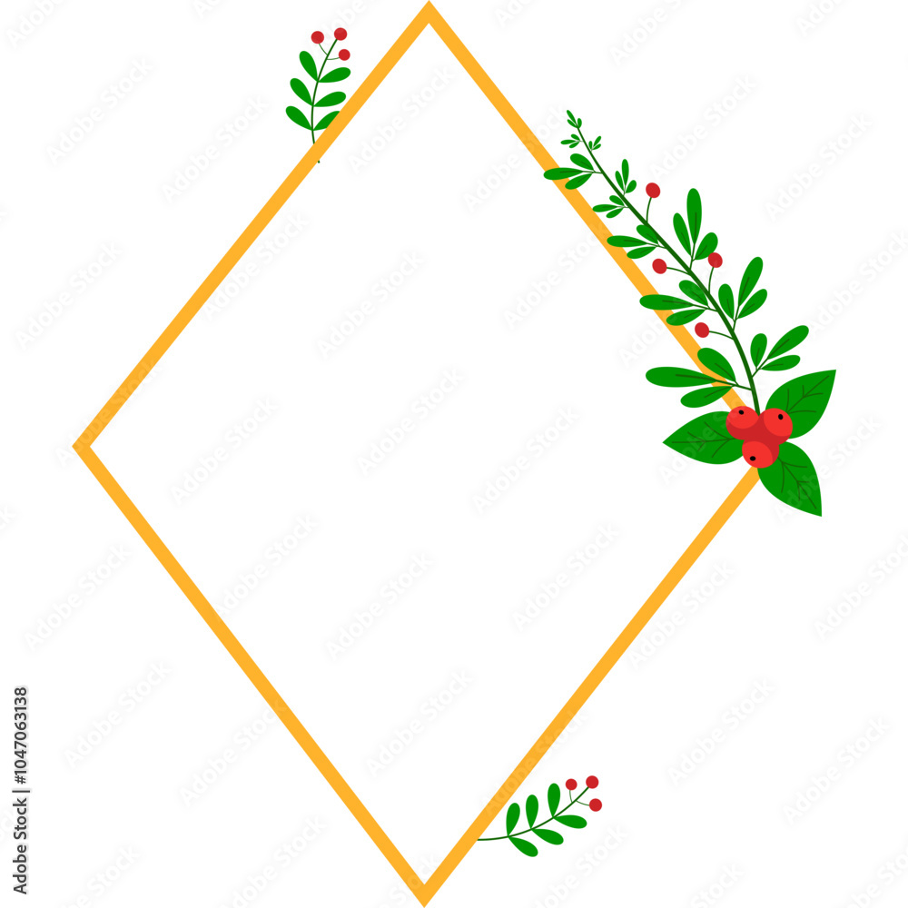 Obraz premium Christmas Frame Geometric