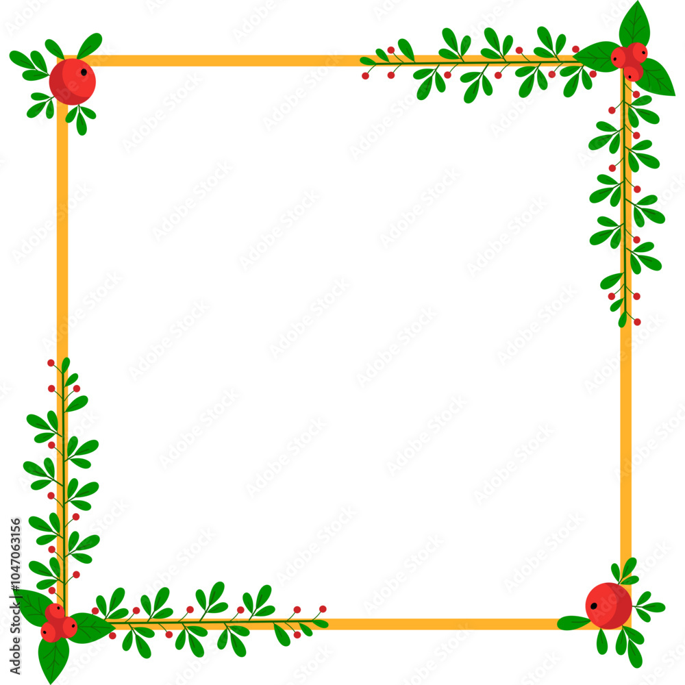 Obraz premium Christmas Frame Geometric