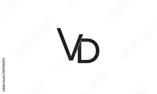 VD, DV , D ,V, Abstract Letters Logo Monogram