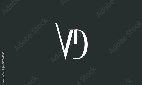 VD, DV , D ,V, Abstract Letters Logo Monogram