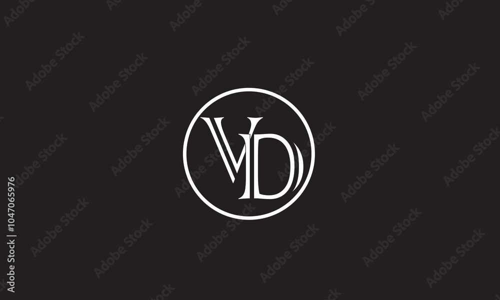 VD, DV , D ,V, Abstract Letters Logo Monogram VD, DV , D ,V, Abstract Letters Logo Monogram