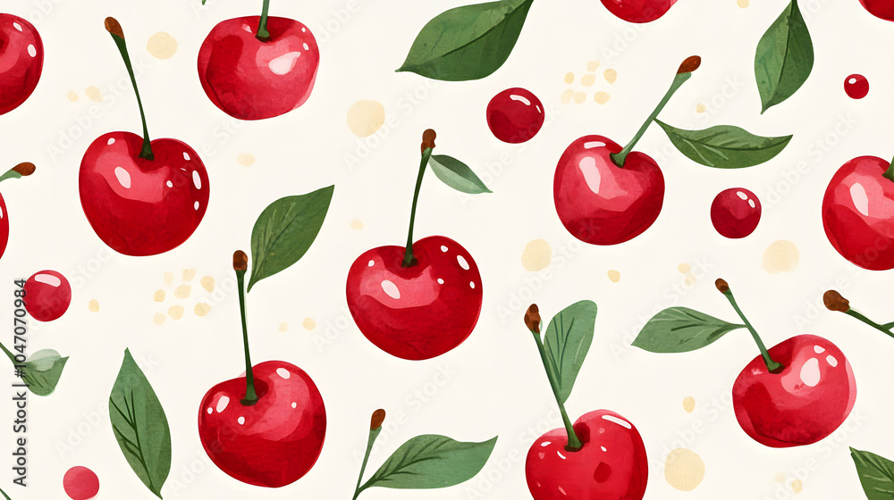 Cherry pattern design Cherry pattern design