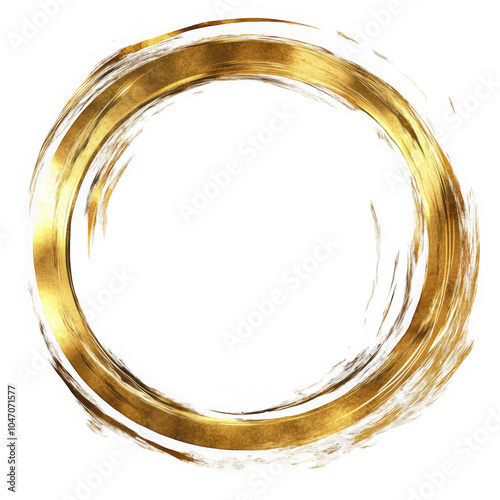 Golden Circle Abstract Design 
